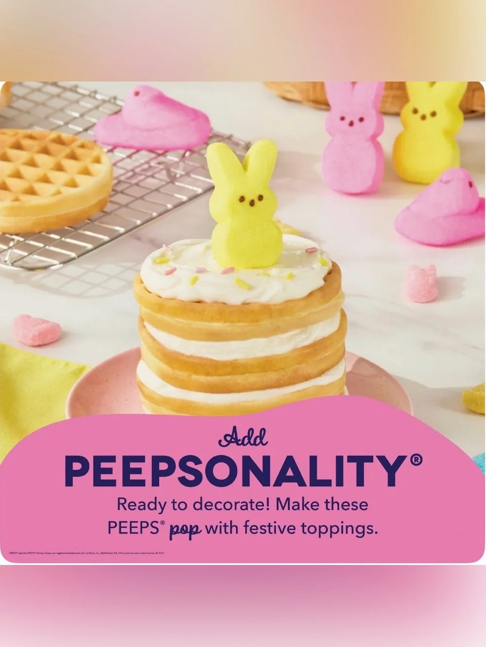 Dash x Peeps Bunny Mini Waffle Maker